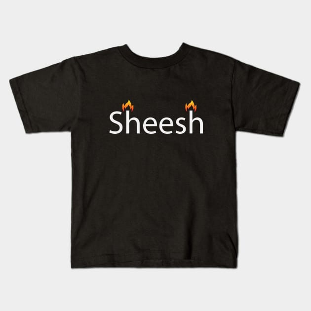 Sheesh fun design Kids T-Shirt by BL4CK&WH1TE 